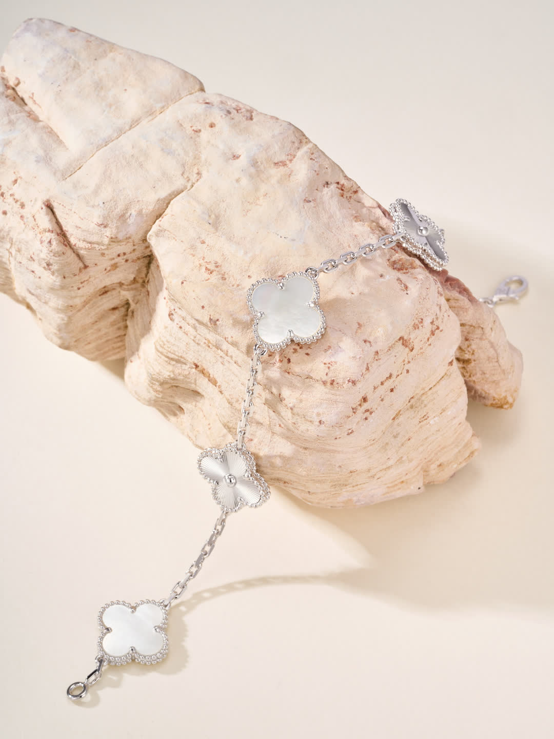 Van Cleef & Arpels Alhambra White Gold Bracelet